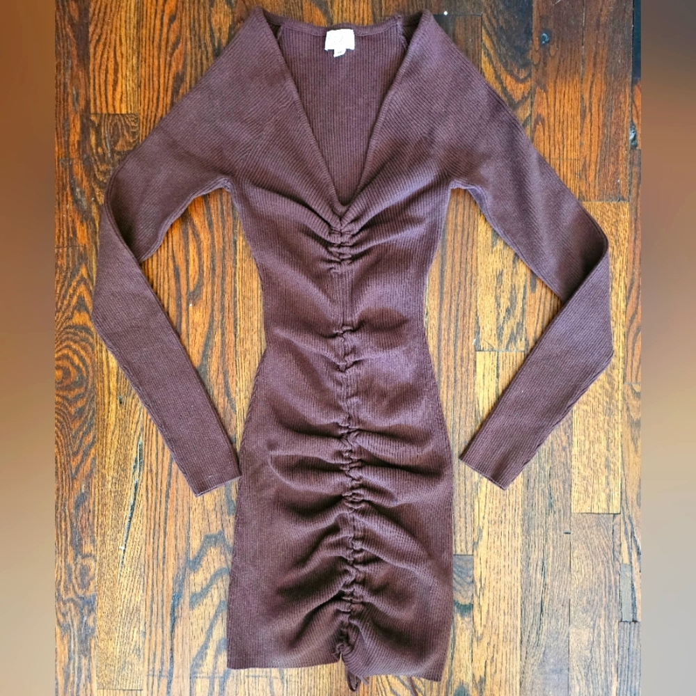 NWT Camila Coelho Ruched Bodycon Dress Size Xs